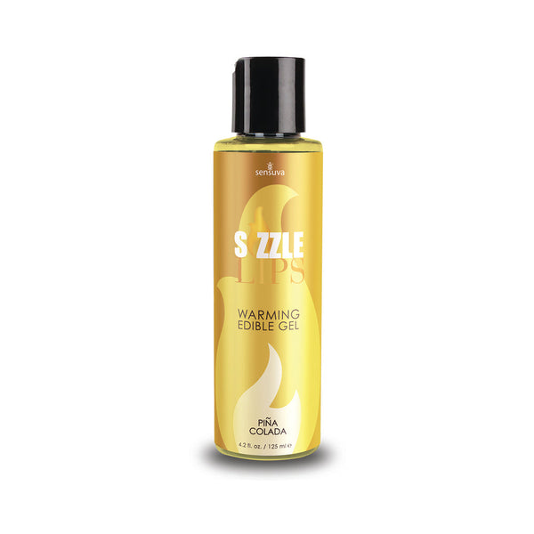 Sensuva Sizzle Lips Warming Edible Gel Pi±a Colada 4.2 oz.