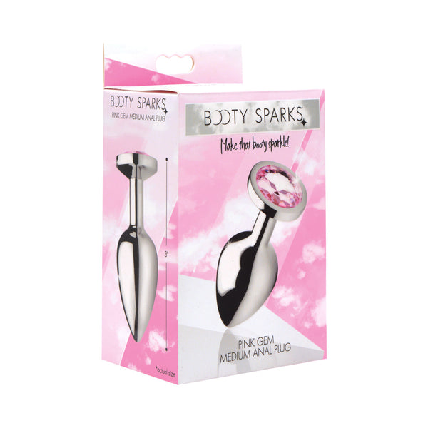 Booty Sparks Pink Gem Anal Plug Medium