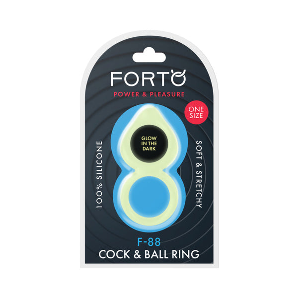 Forto F-88 Liquid Silicone Cock & Ball Ring Glow