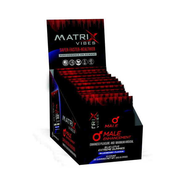 Matrix Male Enhancement Extreme Gummies Blueberry 2-Pack 12-Piece Display
