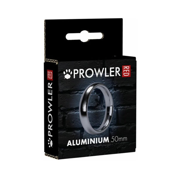 Prowler RED Aluminum Silver 50mm Ring
