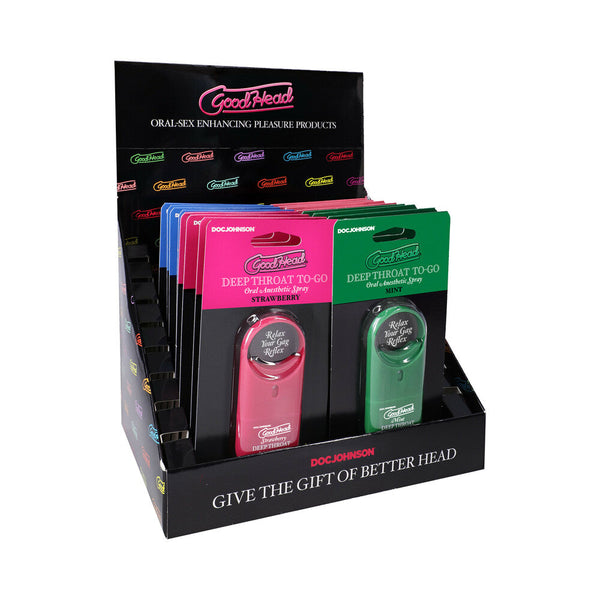 GoodHead Deep Throat Spray To-Go Display 1