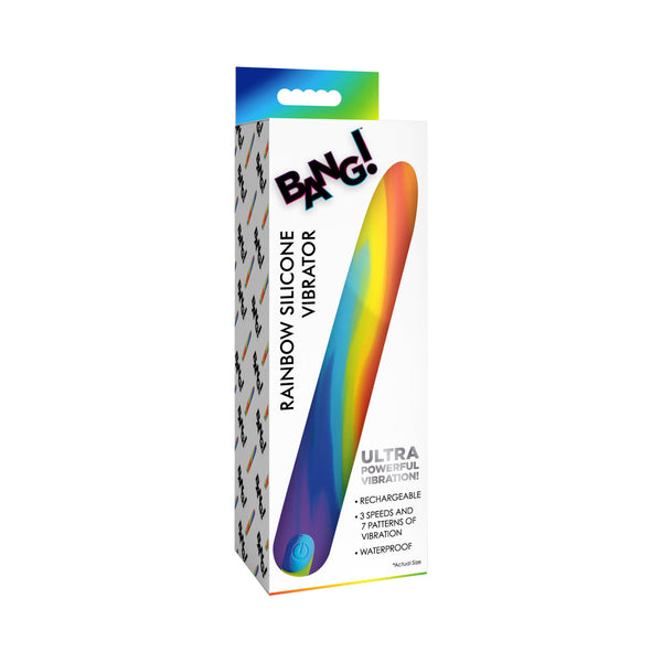 BANG! Rainbow Silicone Vibrator