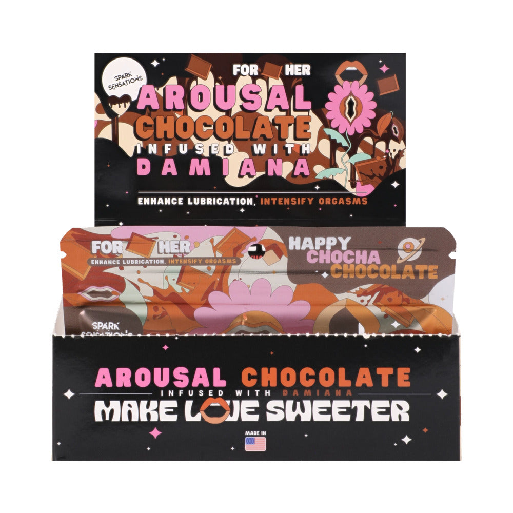 Happy Chocha Hers Chocolate 12 Pack Display (15g per pack - 2 servings)