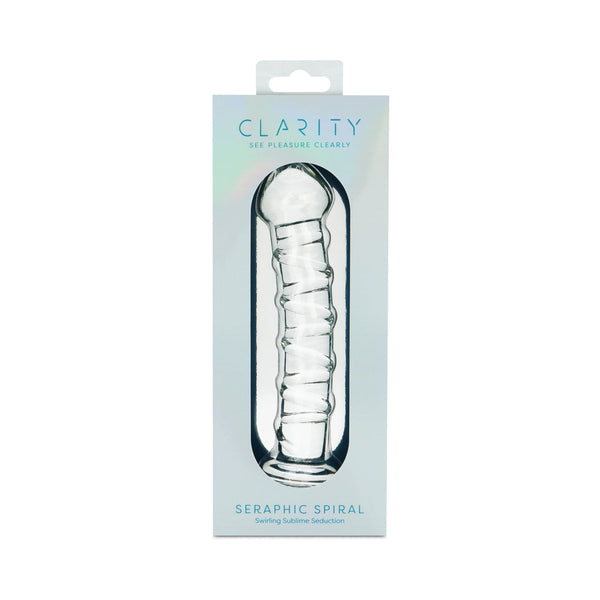 Clarity Seraphic Spiral Glass Dildo