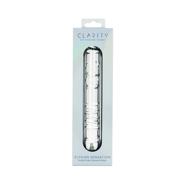 Clarity Elysian Sensation Glass Dildo