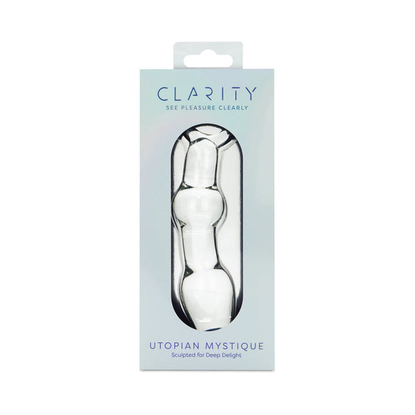 Clarity Utopian Mystique Glass Dildo