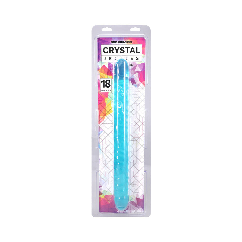 Crystal Jellies 18 in. Double Dong Teal
