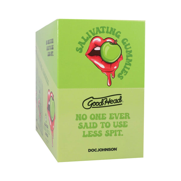 GoodHead Salivating Gummies 24-Pack Display Green Apple